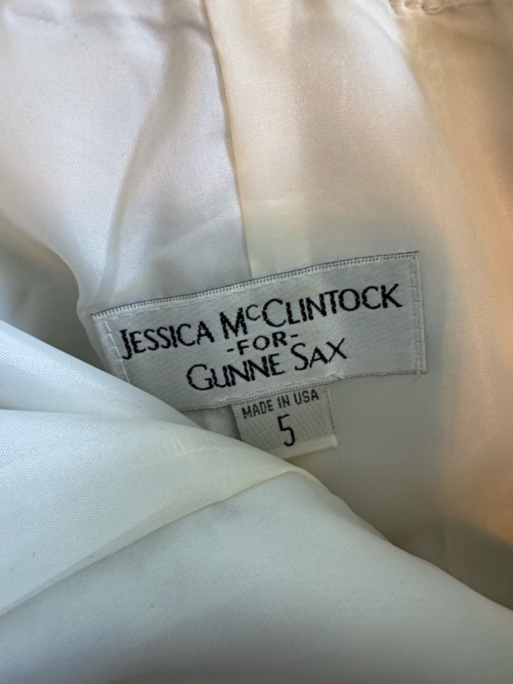 Jessica McClintock Black and White Lace Strapless Prom Dress - Picture 8 of 8